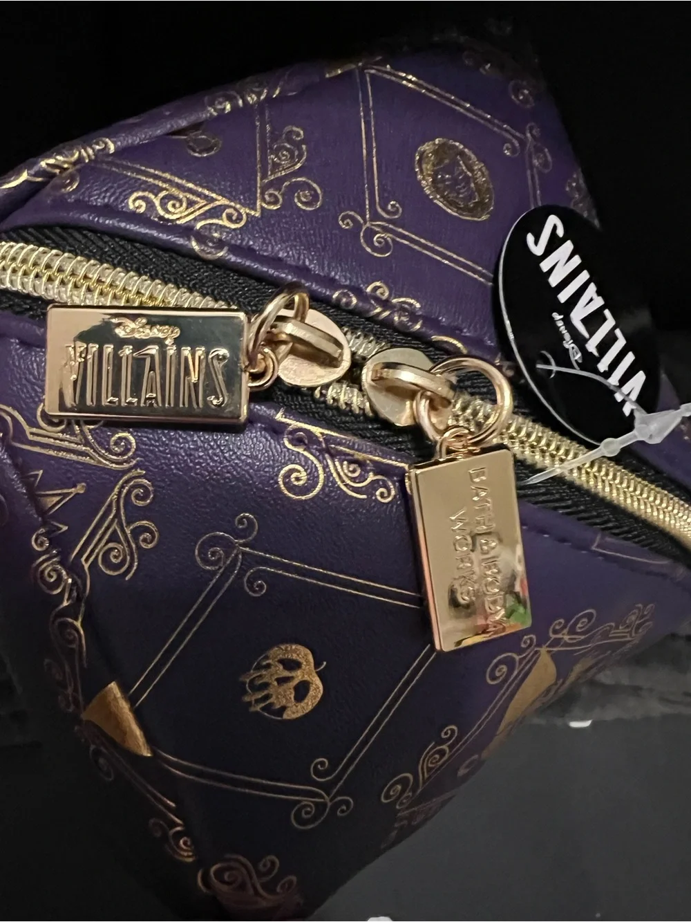 Bath & Body Works / Disney Villains Purple/Gold Make up bag